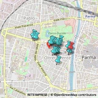 Mappa Borgo Pietrantonio Bernabei, 43125 Parma PR, Italia (0.259)