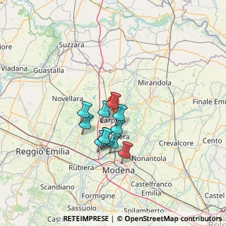 Mappa SP468, 41012 Carpi MO, Italia (9.66091)
