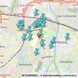Mappa Via Ambrogio Ferrari, 43125 Parma PR, Italia (0.869)
