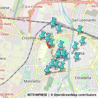 Mappa Via Ambrogio Ferrari, 43125 Parma PR, Italia (0.8625)