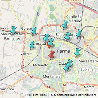 Mappa Via Ambrogio Ferrari, 43125 Parma PR, Italia (1.88333)