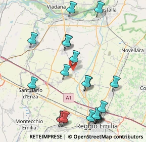 Mappa Via Lazzaro Spallanzani, 42024 Castelnovo di Sotto RE, Italia (9.3655)