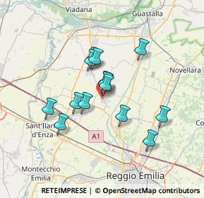 Mappa Via Lazzaro Spallanzani, 42024 Castelnovo di Sotto RE, Italia (5.49857)