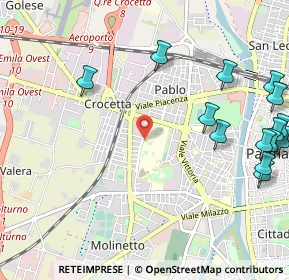 Mappa Via Abbeveratoia, 43100 Parma PR, Italia (1.45643)