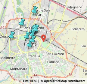 Mappa Via Toscana, 43122 Parma PR, Italia (1.65545)