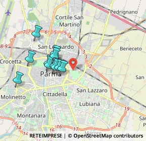 Mappa Via Toscana, 43122 Parma PR, Italia (1.57727)