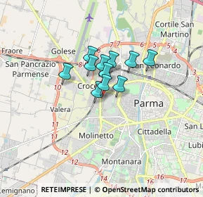 Mappa Via Alexander Fleming, 43126 Parma PR, Italia (0.96727)