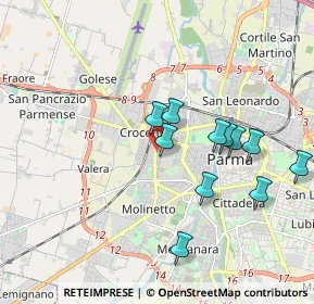 Mappa Via Alexander Fleming, 43126 Parma PR, Italia (1.74727)