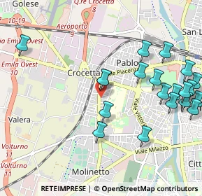 Mappa Via Alexander Fleming, 43126 Parma PR, Italia (1.2265)