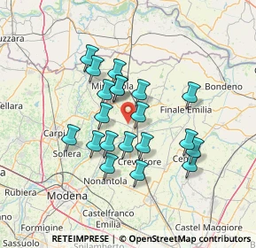 Mappa Via Prato Grasso, 41031 Camposanto MO, Italia (11.5355)