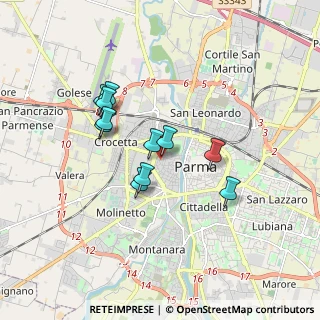 Mappa Via Benedetto Antelami, 43125 Parma PR, Italia (1.42909)