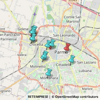 Mappa Via Antonio Cocconcelli, 43125 Parma PR, Italia (1.51833)