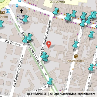 Mappa Via Benedetto Antelami, 43125 Parma PR, Italia (0.092)