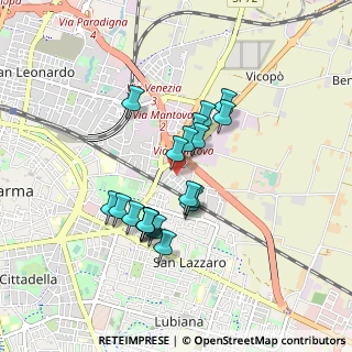 Mappa Via Crisopoli, 43123 Parma PR, Italia (0.718)