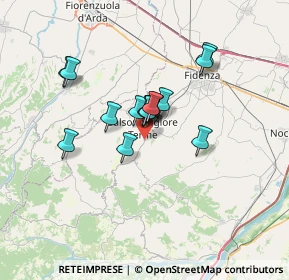 Mappa Via Fosse Ardeatine, 43039 Salsomaggiore Terme PR, Italia (4.96667)