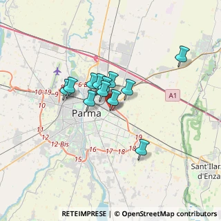Mappa Via Toscana, 43123 Parma PR, Italia (2.39083)