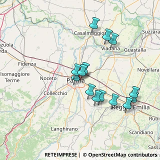 Mappa Via Toscana, 43123 Parma PR, Italia (13.84857)
