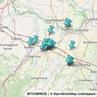 Mappa Via Toscana, 43123 Parma PR, Italia (8.85053)