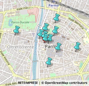 Mappa Via Guglielmo Oberdan, 43121 Parma PR, Italia (0.32364)