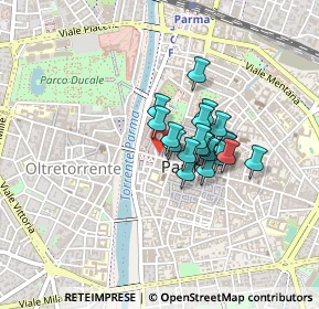 Mappa Via Guglielmo Oberdan, 43121 Parma PR, Italia (0.2745)