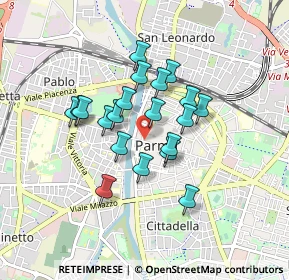 Mappa Via Guglielmo Oberdan, 43121 Parma PR, Italia (0.6745)