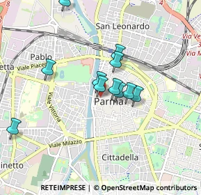 Mappa Via Guglielmo Oberdan, 43121 Parma PR, Italia (0.72364)