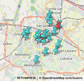 Mappa Via Guglielmo Oberdan, 43121 Parma PR, Italia (1.252)