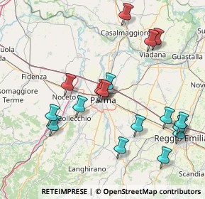 Mappa Via Guglielmo Oberdan, 43121 Parma PR, Italia (16.93765)