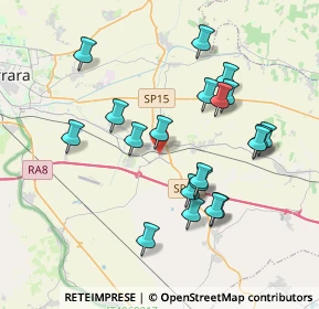 Mappa Via Portomaggiore, 44124 Cona FE, Italia (3.712)