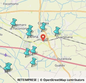 Mappa Via Portomaggiore, 44124 Cona FE, Italia (2.67333)