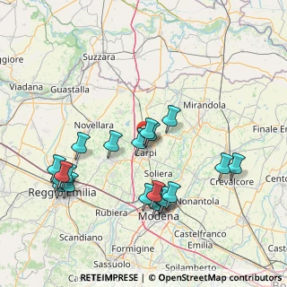 Mappa Via del Bramante, 41012 Carpi MO, Italia (16.404)