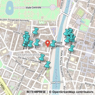 Mappa Piazza Filippo Corridoni, 43125 Parma PR, Italia (0.233)