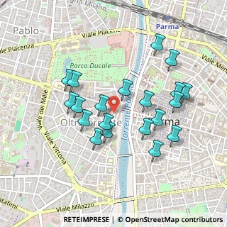 Mappa Piazza Filippo Corridoni, 43125 Parma PR, Italia (0.442)