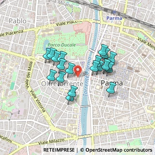 Mappa Piazza Filippo Corridoni, 43125 Parma PR, Italia (0.3575)