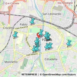 Mappa Piazza Filippo Corridoni, 43125 Parma PR, Italia (0.72143)