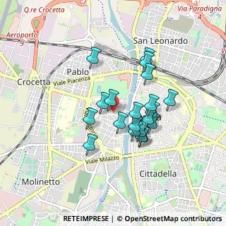 Mappa Piazzale Daniele Bertozzi, 43125 Parma PR, Italia (0.7035)