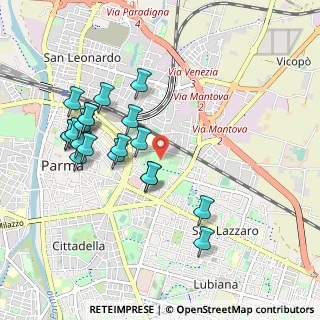 Mappa Via Lazio, 43122 Parma PR, Italia (0.972)