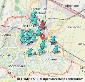 Mappa Via Lazio, 43122 Parma PR, Italia (1.39833)