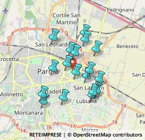 Mappa Via Lazio, 43122 Parma PR, Italia (1.44833)