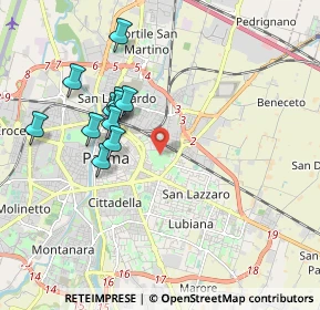 Mappa Via Lazio, 43122 Parma PR, Italia (1.82636)