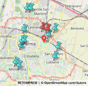 Mappa Via Lazio, 43122 Parma PR, Italia (1.98)