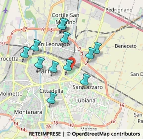 Mappa Via Lazio, 43122 Parma PR, Italia (1.66)