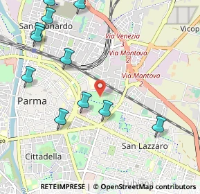 Mappa Via Lazio, 43122 Parma PR, Italia (1.365)