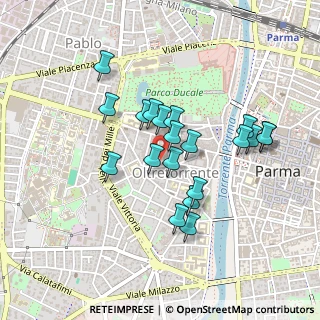 Mappa S.da Matteo Renato Imbriani, 43125 Parma PR, Italia (0.3875)