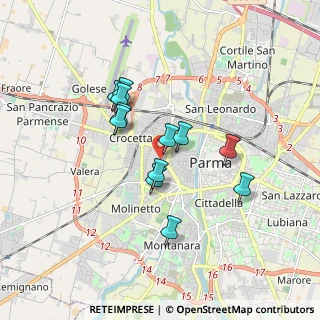 Mappa Via Leporati, 43125 Parma PR, Italia (1.42833)