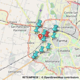 Mappa Strada Gedeone Ferrarini, 43125 Parma PR, Italia (1.31615)
