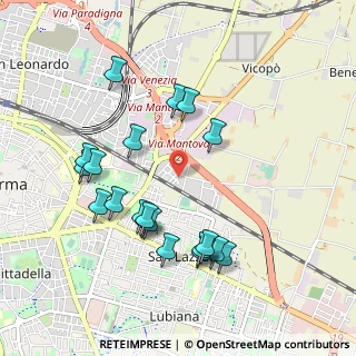 Mappa Via Beato Angelico, 43123 Parma PR, Italia (0.994)