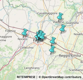 Mappa Via da Erba Edoari Mario, 43123 Parma PR, Italia (6.98615)