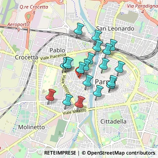 Mappa Strada Imbriani, 43125 Parma PR, Italia (0.713)