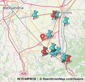 Mappa A26 &, 15068 Pozzolo Formigaro AL, Italia (7.73643)